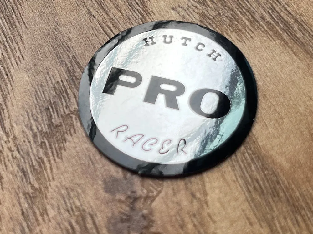 Hutch Frame Sticker Black on Chrome