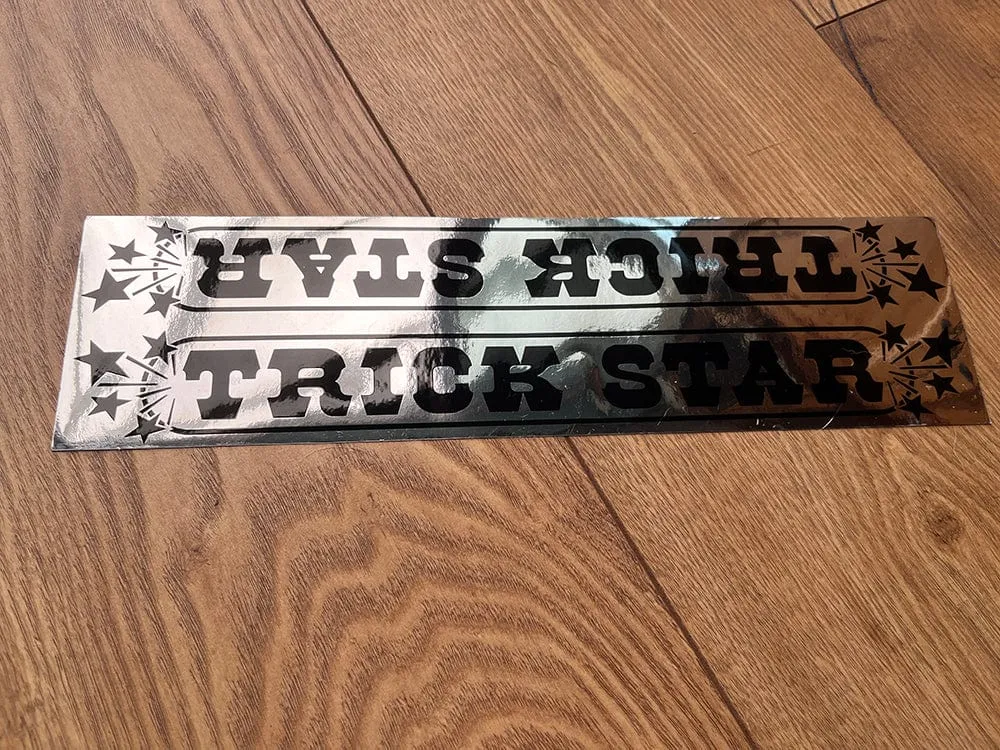 Hutch Frame Sticker Black on Chrome