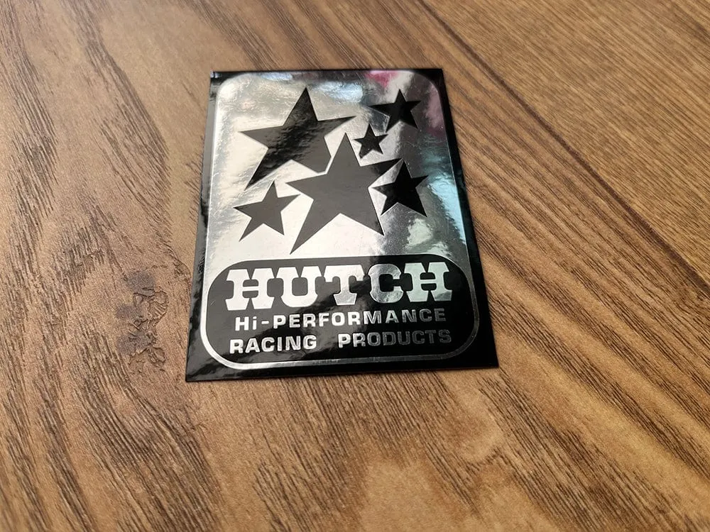 Hutch Frame Sticker Black on Chrome