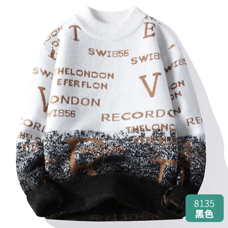 INSTOCK- Round neck sweater men's warm neutral style sweater.
