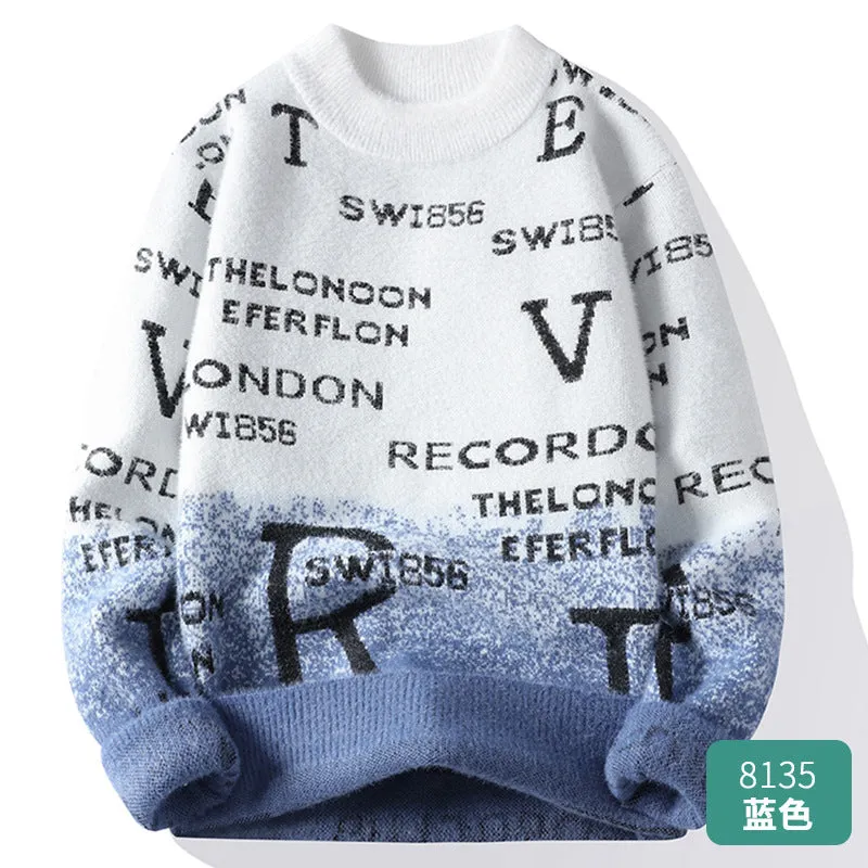 INSTOCK- Round neck sweater men's warm neutral style sweater.