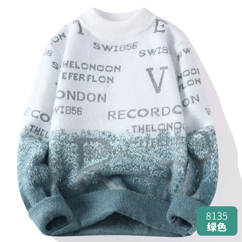 INSTOCK- Round neck sweater men's warm neutral style sweater.