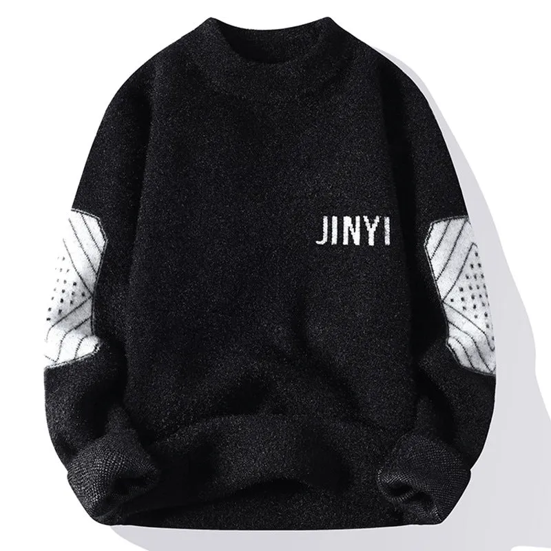 INSTOCK- Round neck sweater men's warm neutral style sweater.