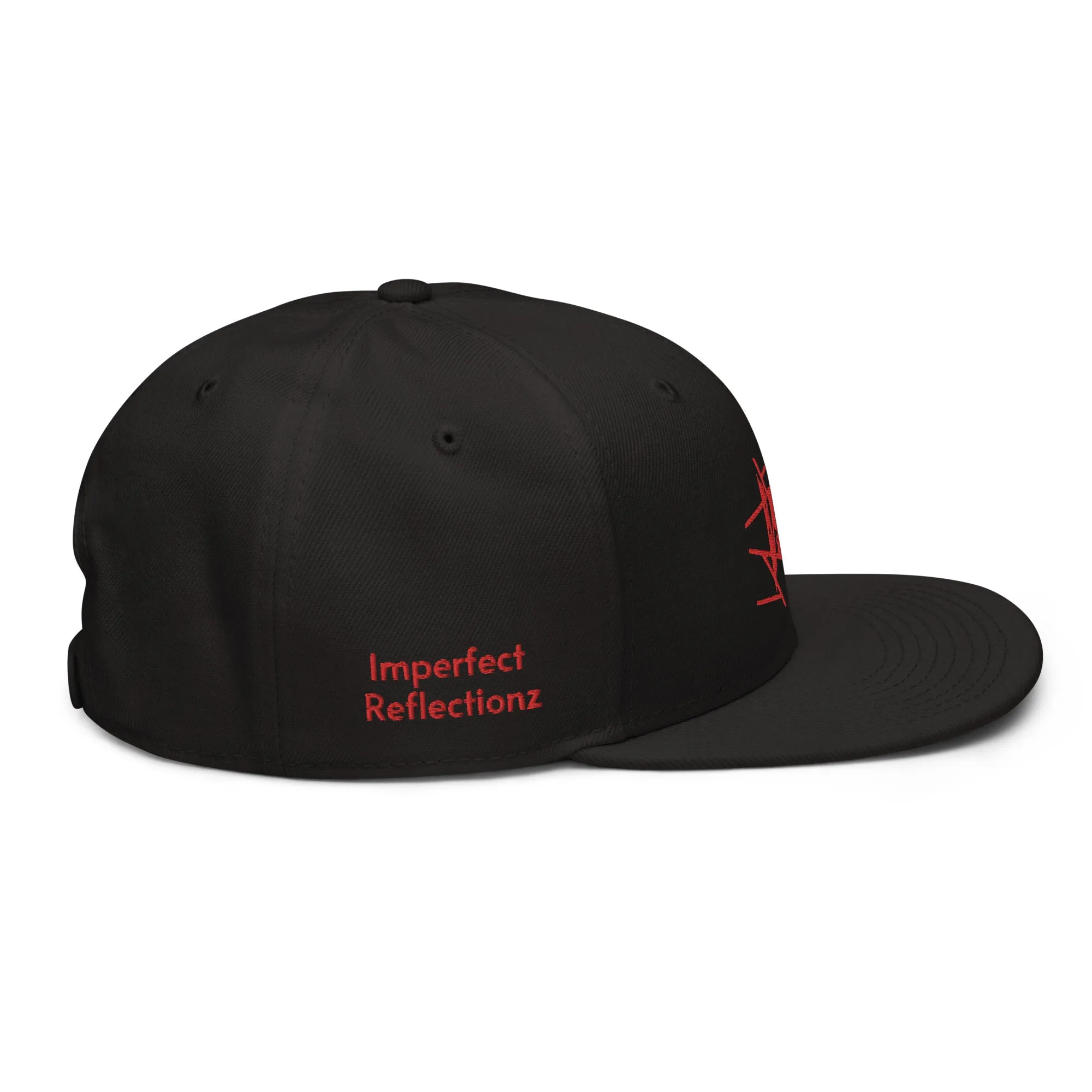 IR Snapback Hat Black - Red Logo