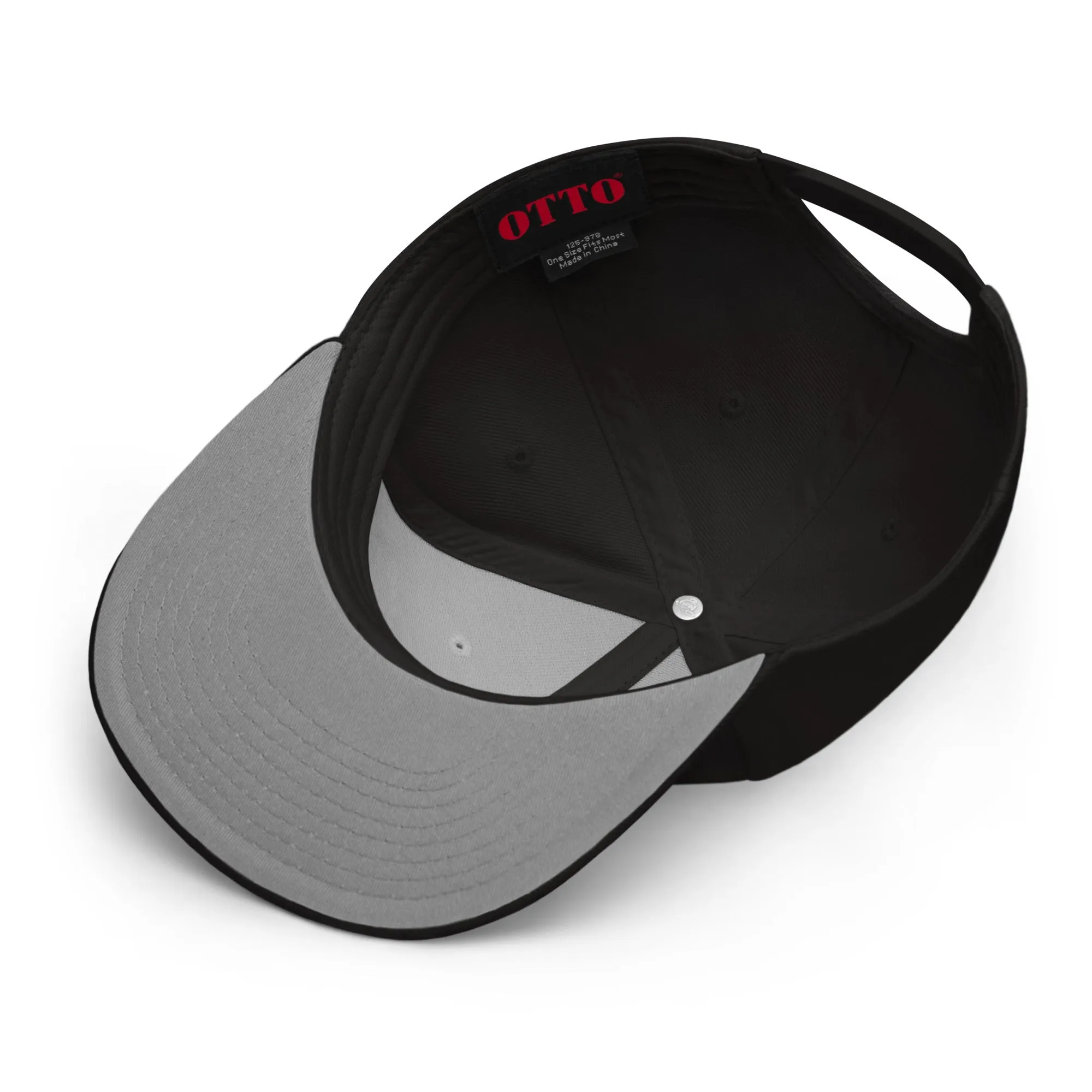 IR Snapback Hat Black - Red Logo