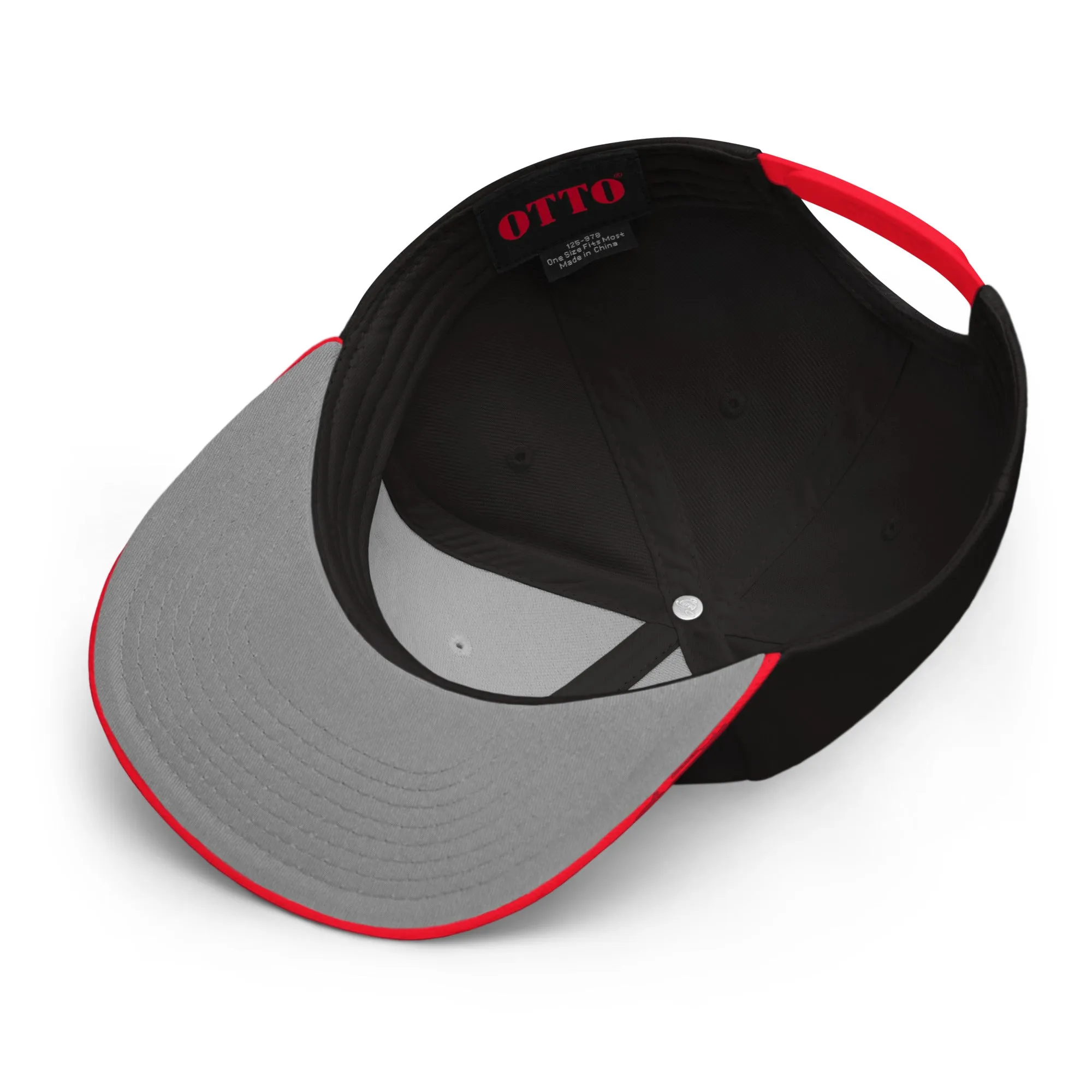 IR Snapback Hat Black/Red
