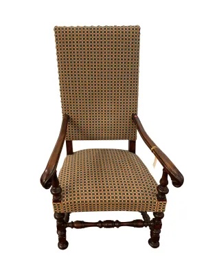 Jacobean Style Carved Oak Armchair