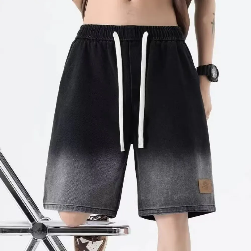Japanese Gradient Leather Label Shorts