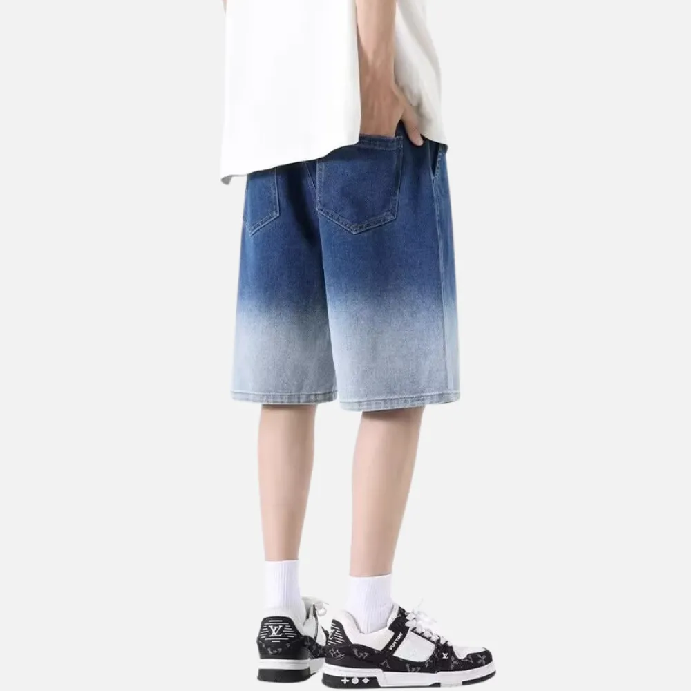 Japanese Gradient Leather Label Shorts