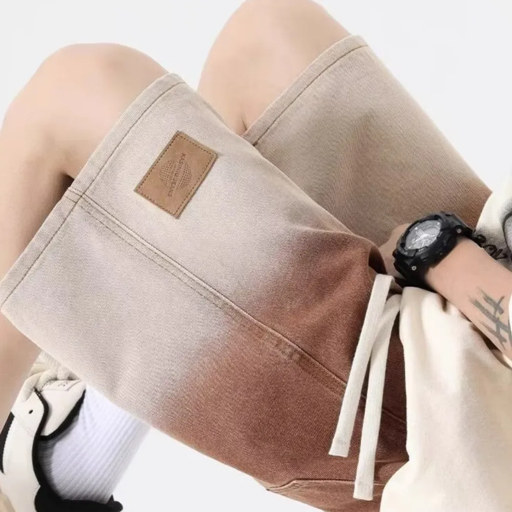 Japanese Gradient Leather Label Shorts