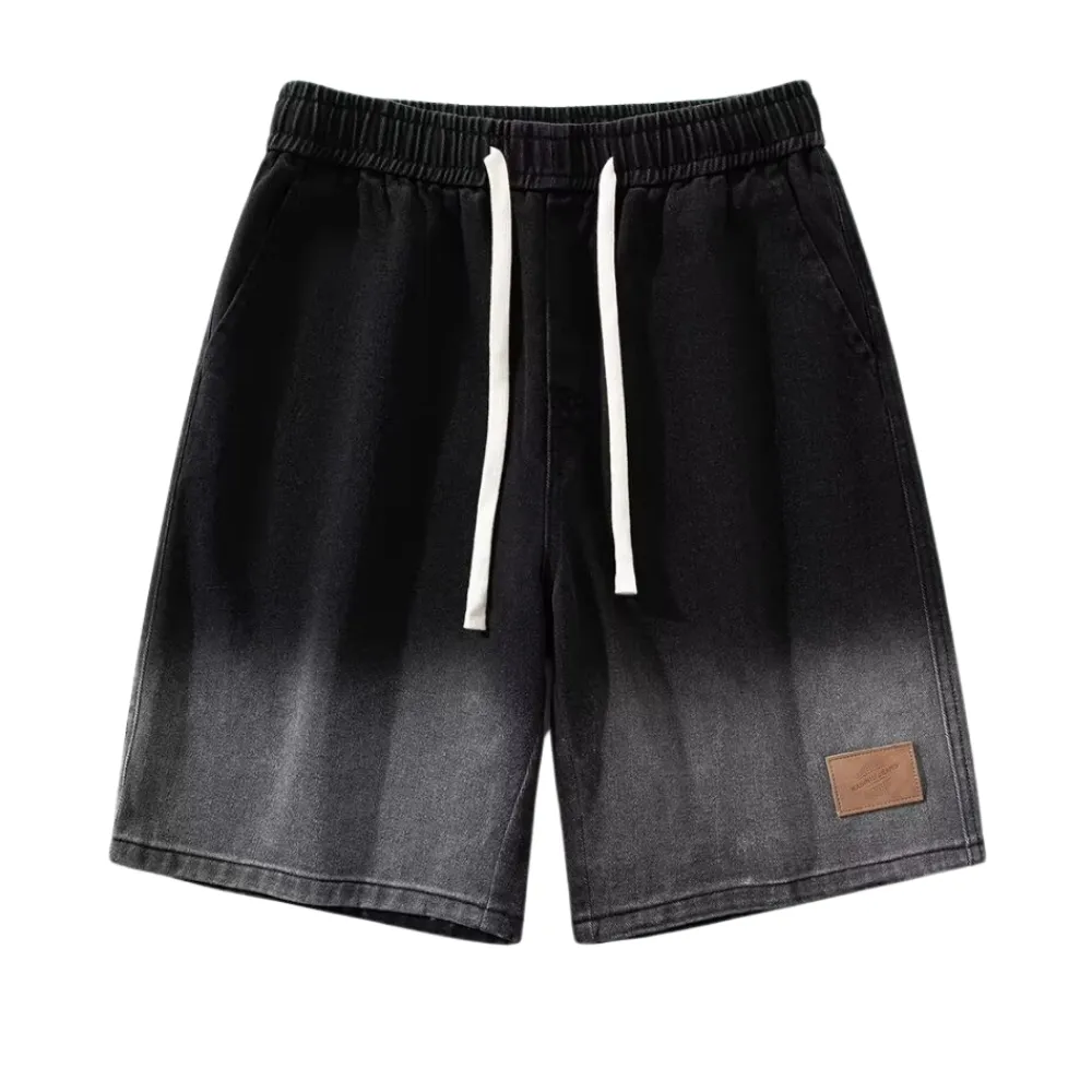 Japanese Gradient Leather Label Shorts