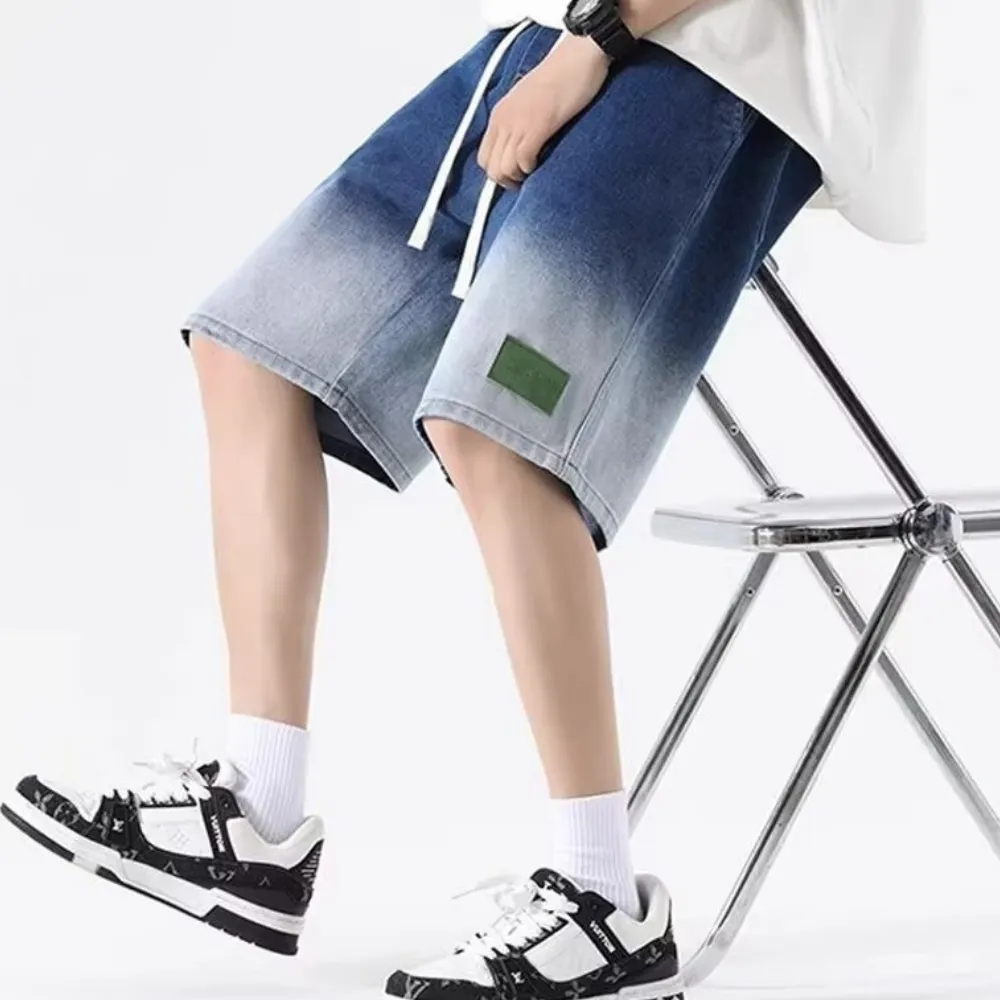 Japanese Gradient Leather Label Shorts
