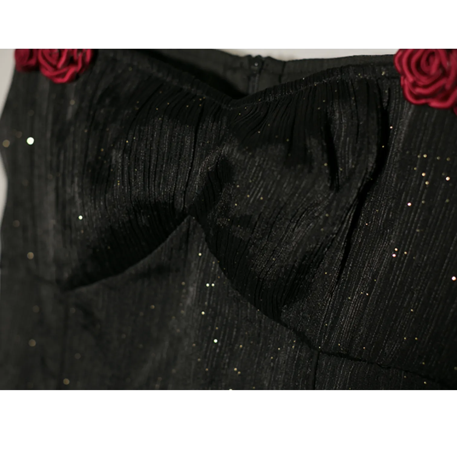 jet-black Classical dress