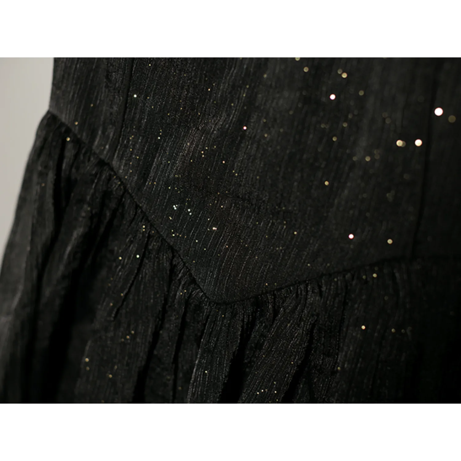 jet-black Classical dress