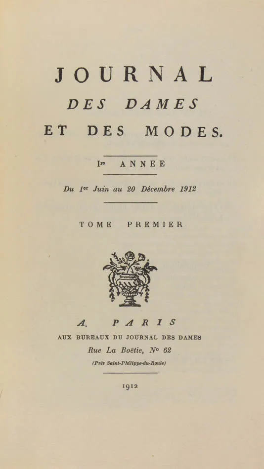 Journal des Dames et des Modes.