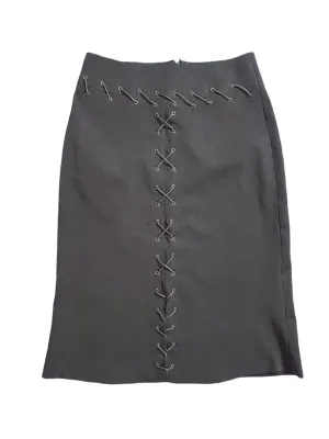 Jupe lacets gothic y2k