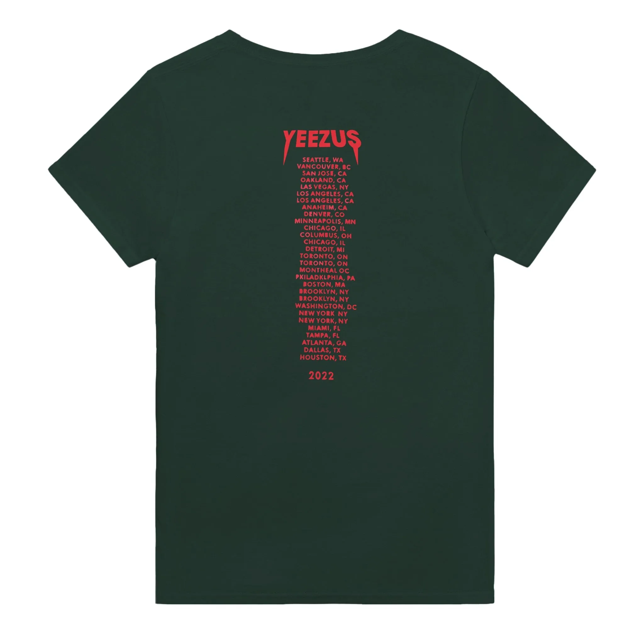 Kanye West Yeezus 2022 Tour Tee Skull Indian
