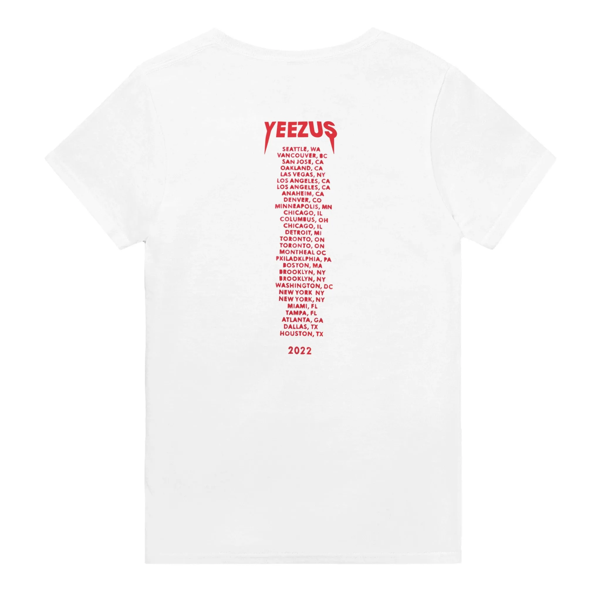 Kanye West Yeezus 2022 Tour Tee Skull Indian