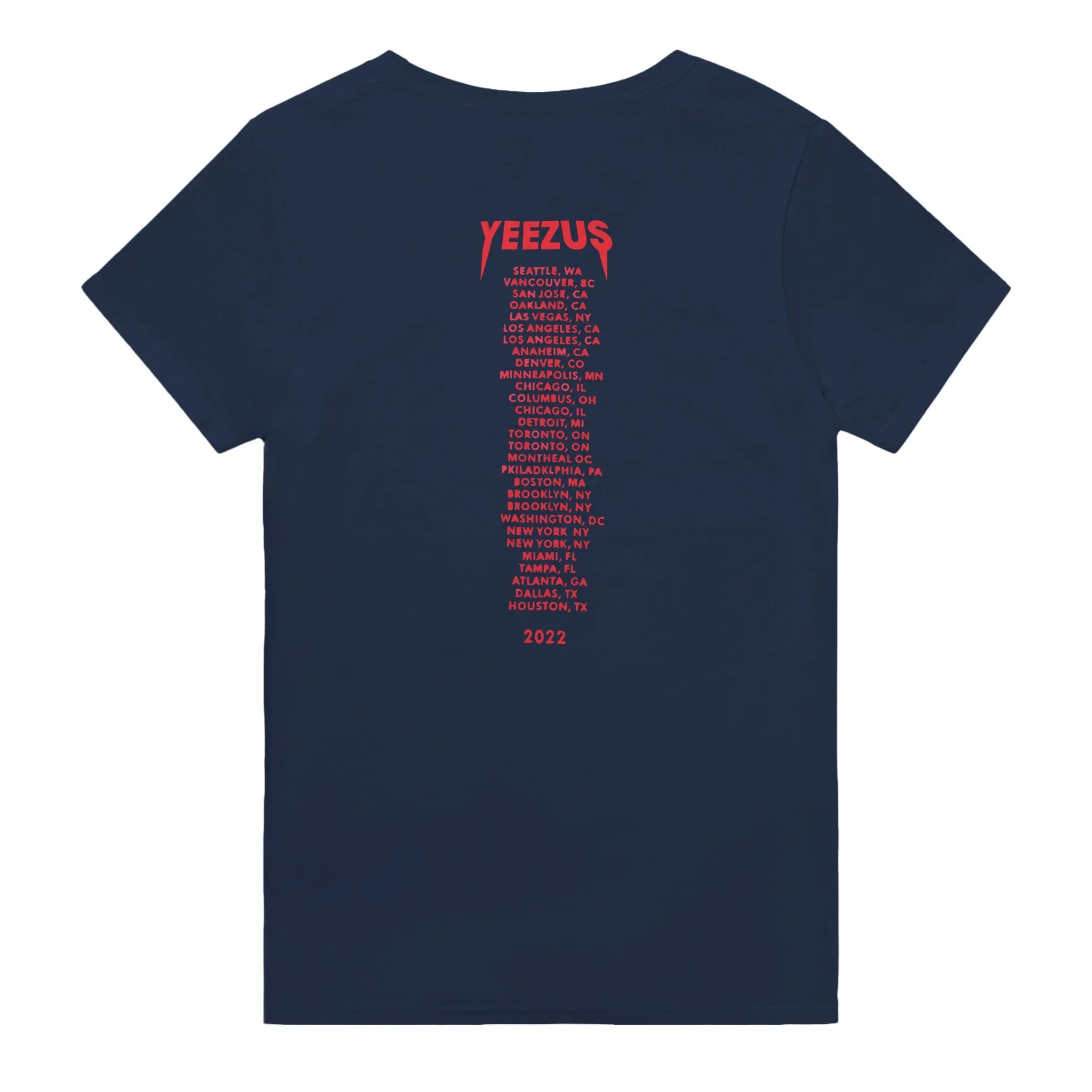 Kanye West Yeezus 2022 Tour Tee Skull Indian