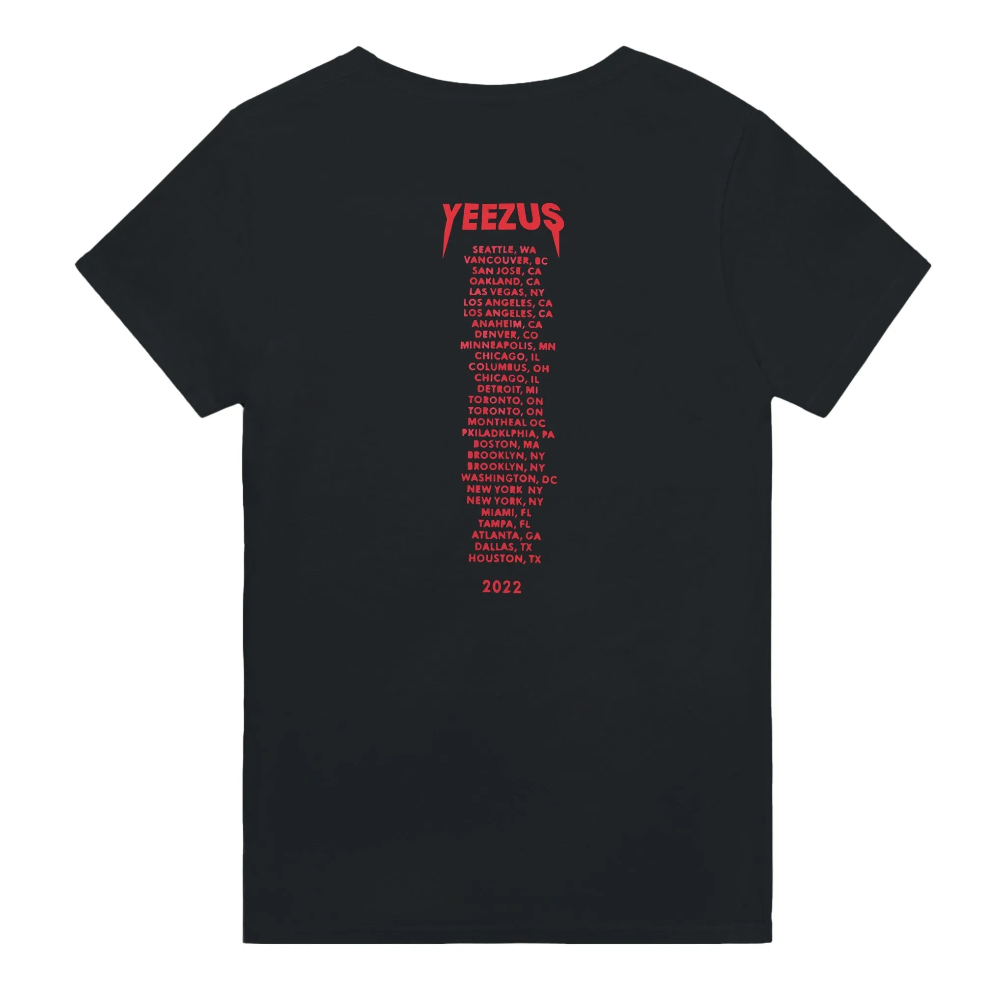 Kanye West Yeezus 2022 Tour Tee Skull Indian