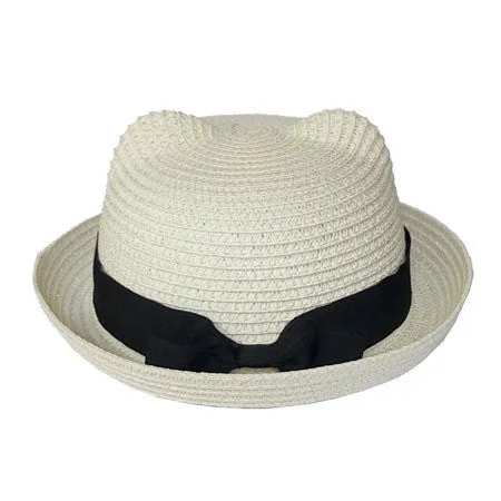 Kids Straw Hats Fedora Hat Children Beach Sun Baby Ear Vintage Baby Boy And Girl Wide Brim Floppy Panama