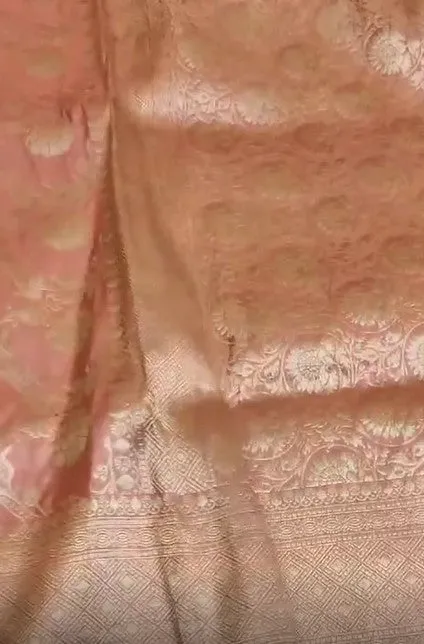 Latest and Exclusive Pure Banarasi Khaddi Katan Silk Tanchoi Brocade Handloom Saree