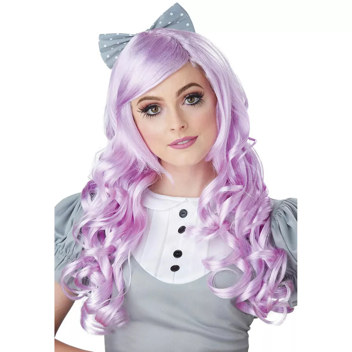 Lavender Cosplay Doll Adult Wig