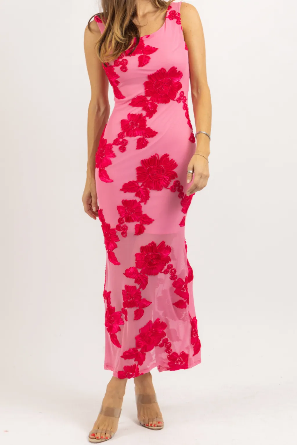 Layla Mesh Maxi Dress