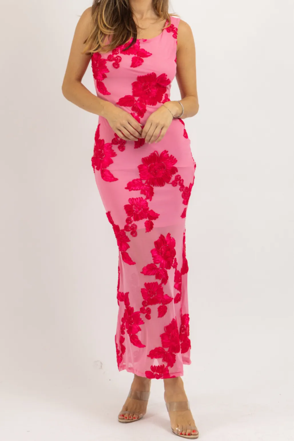 Layla Mesh Maxi Dress