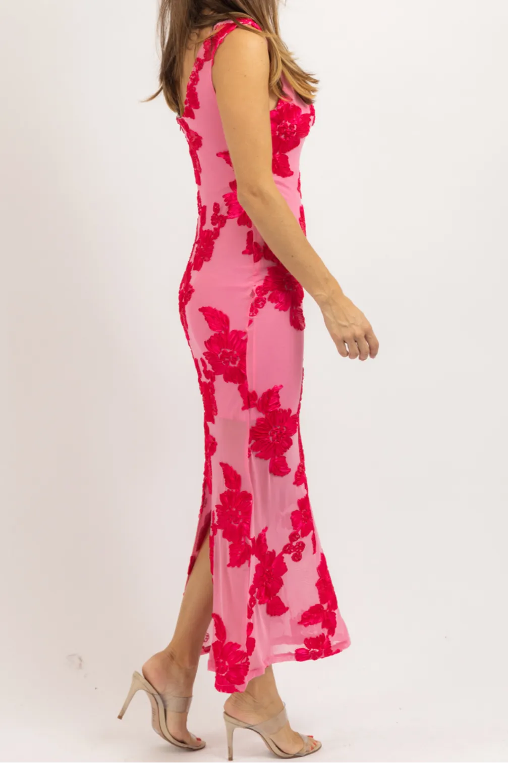 Layla Mesh Maxi Dress