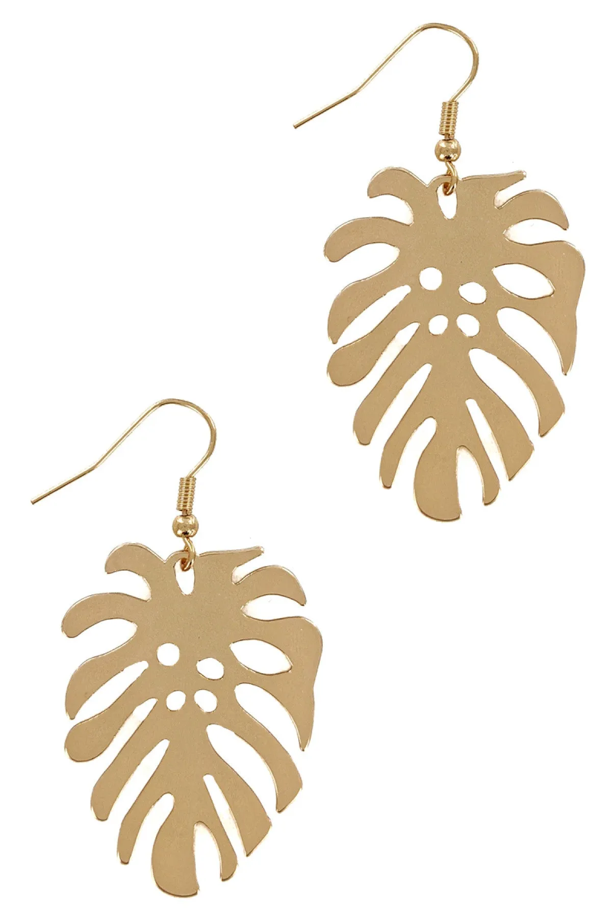 LEAF DROP FASHION EARRINGS