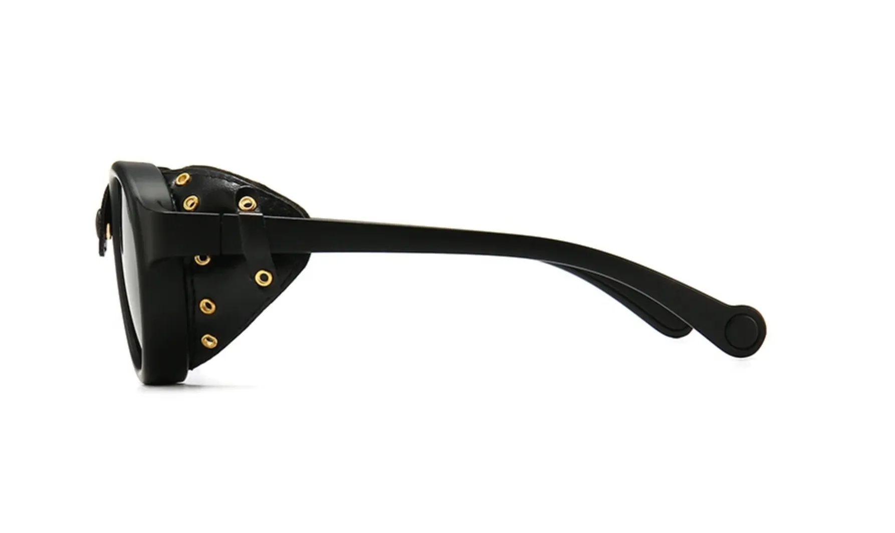 Lentes Fashion Vintage Steam Punk Gafas Sol Protectores Laterales de Piel Shield Mad Max