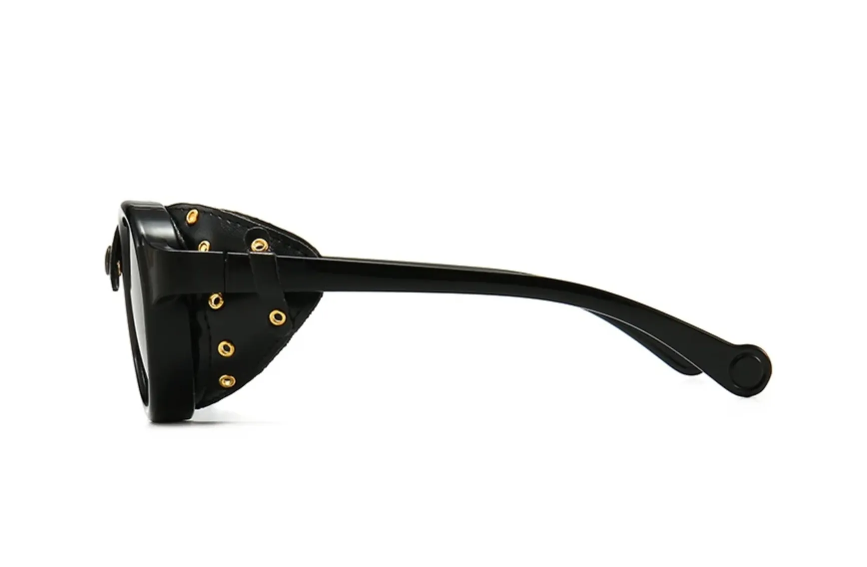 Lentes Fashion Vintage Steam Punk Gafas Sol Protectores Laterales de Piel Shield Mad Max