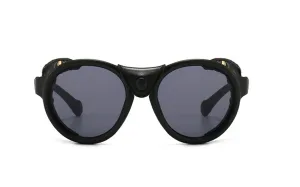 Lentes Fashion Vintage Steam Punk Gafas Sol Protectores Laterales de Piel Shield Mad Max