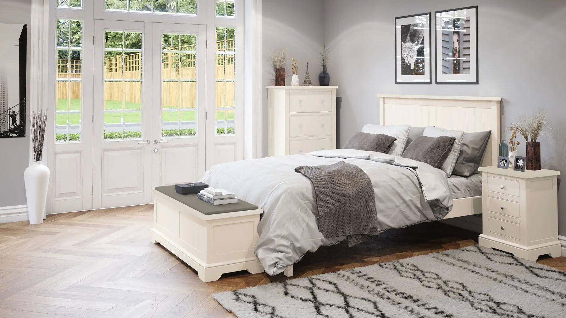 Lilibet 3 Drawer Bedside Chest