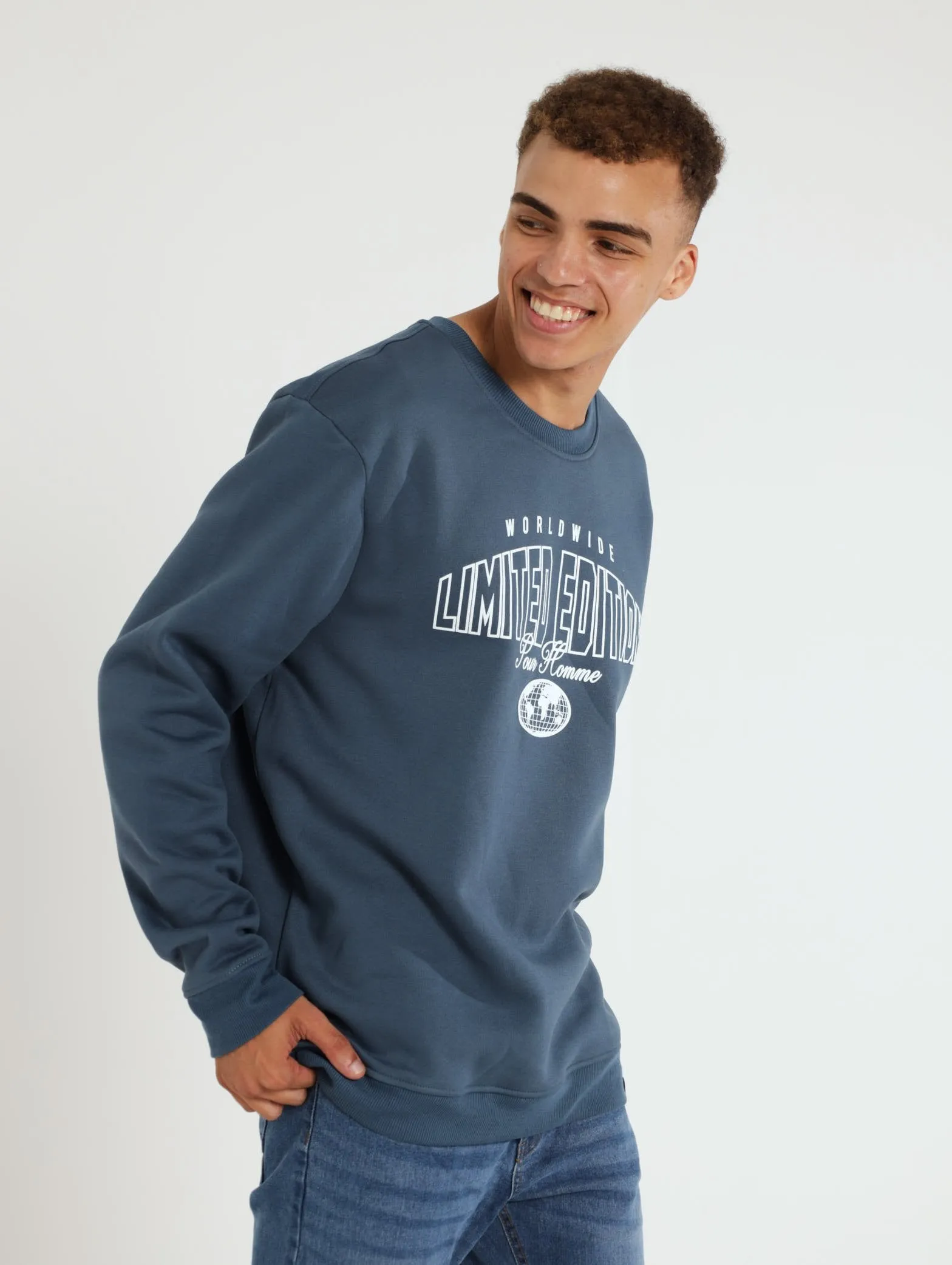 Limited Edition Crew Sweatshirt - Smokey Blue