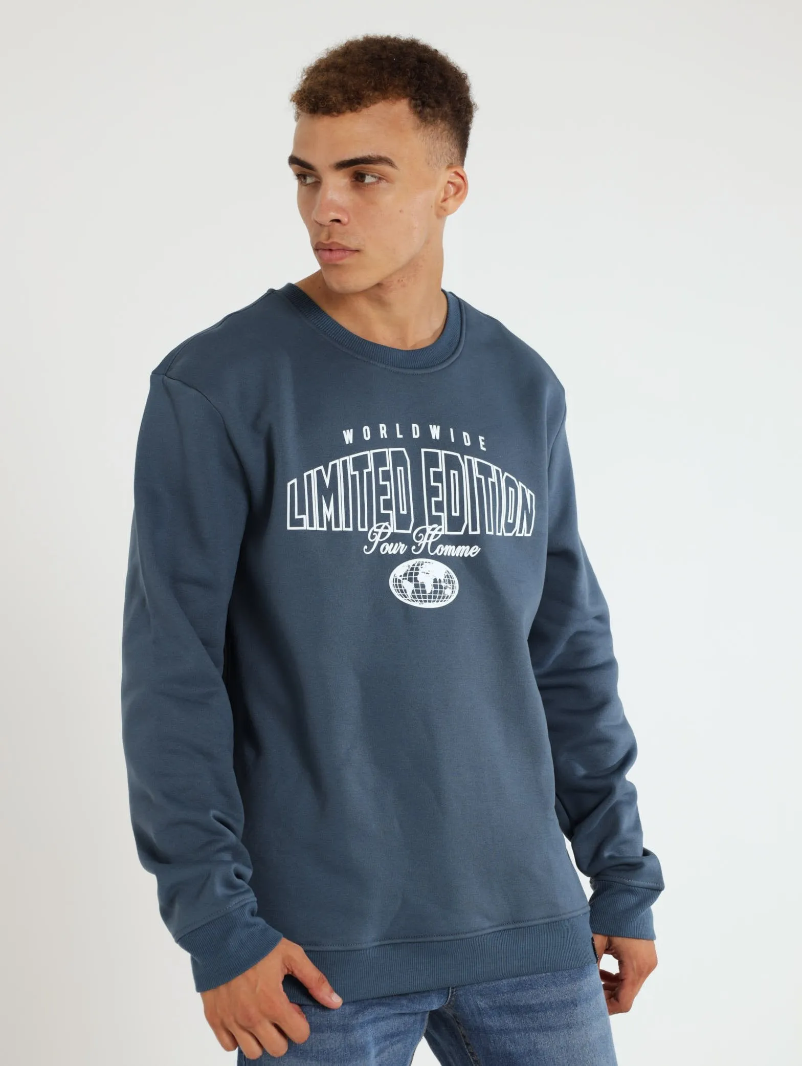 Limited Edition Crew Sweatshirt - Smokey Blue
