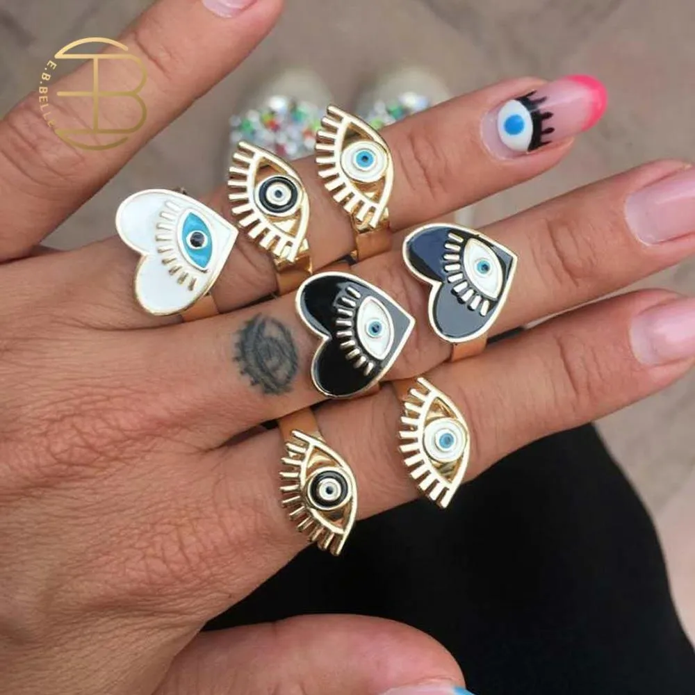 Limited Time-limited Greek-Turkish Evil Eye Rings