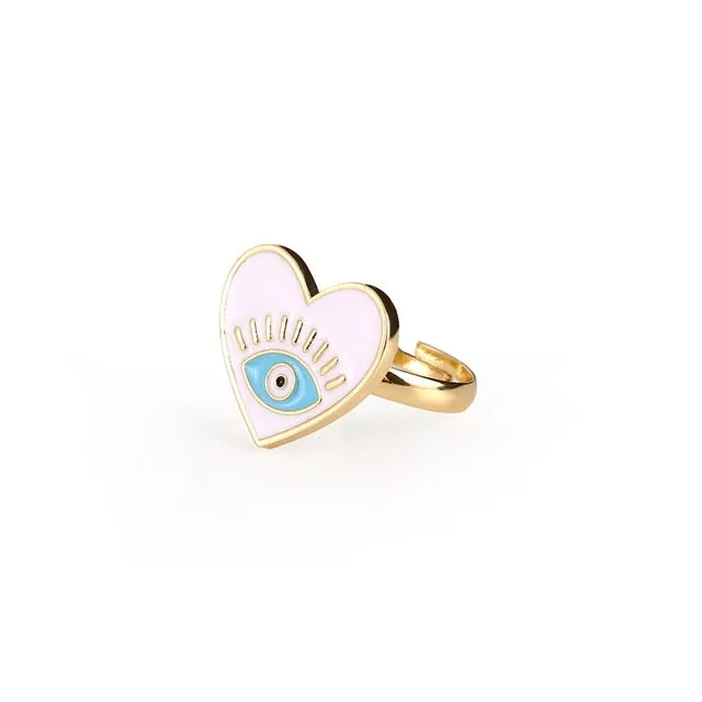 Limited Time-limited Greek-Turkish Evil Eye Rings