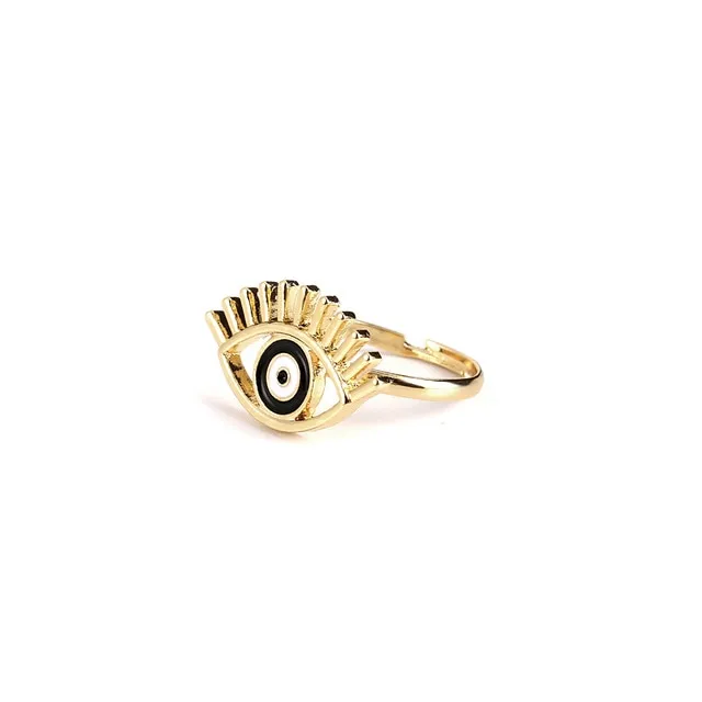Limited Time-limited Greek-Turkish Evil Eye Rings