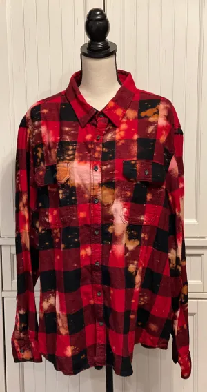 Lisa Marie Distressed Flannel ~ Unisex Size 3XL