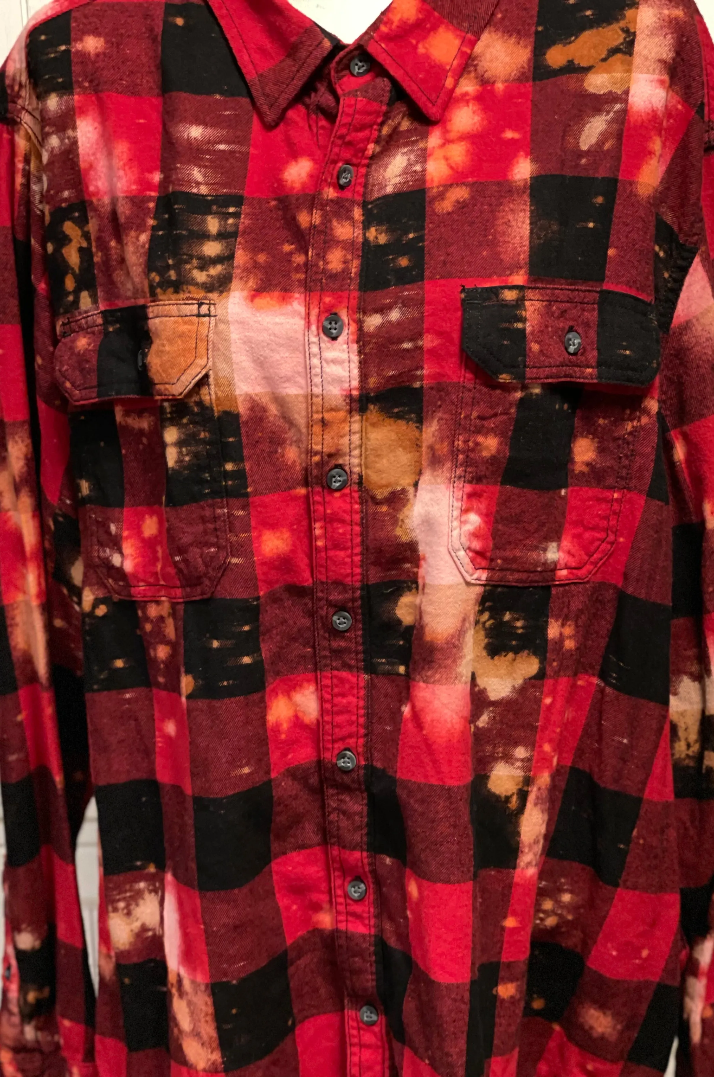 Lisa Marie Distressed Flannel ~ Unisex Size 3XL