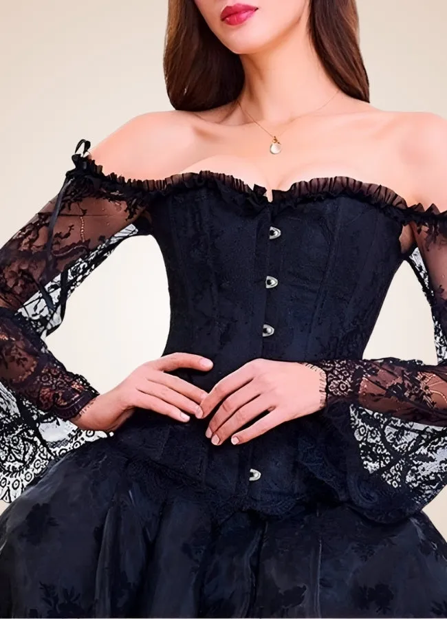 Long Sleeve Steampunk Bustier