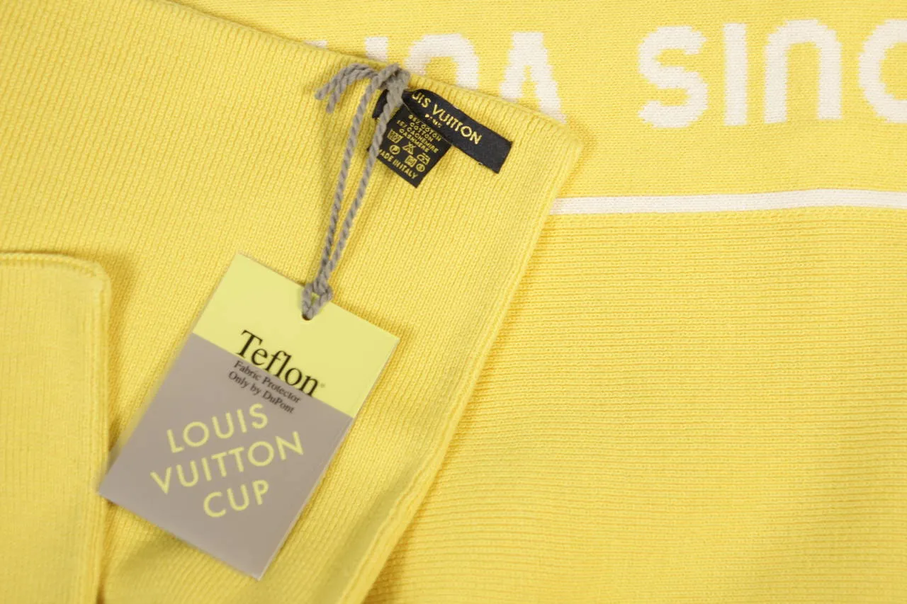 LOUIS VUITTON Cashmere Blend Scarf Yellow With Tags