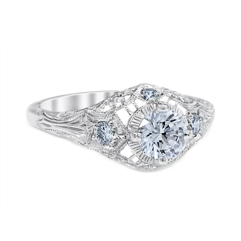 Luana Vintage Style Engagement Ring