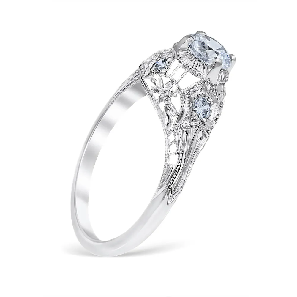Luana Vintage Style Engagement Ring