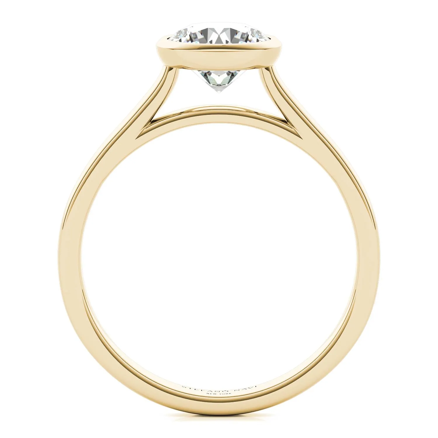Lucia Bezel-Set Engagement Ring