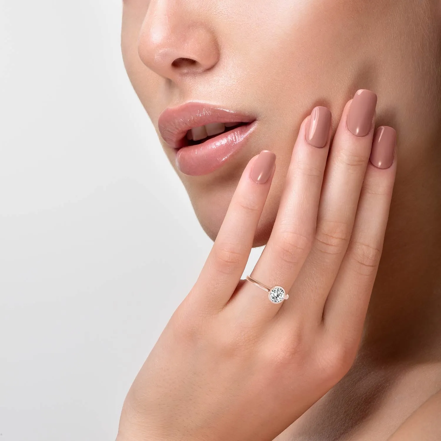 Lucia Bezel-Set Engagement Ring