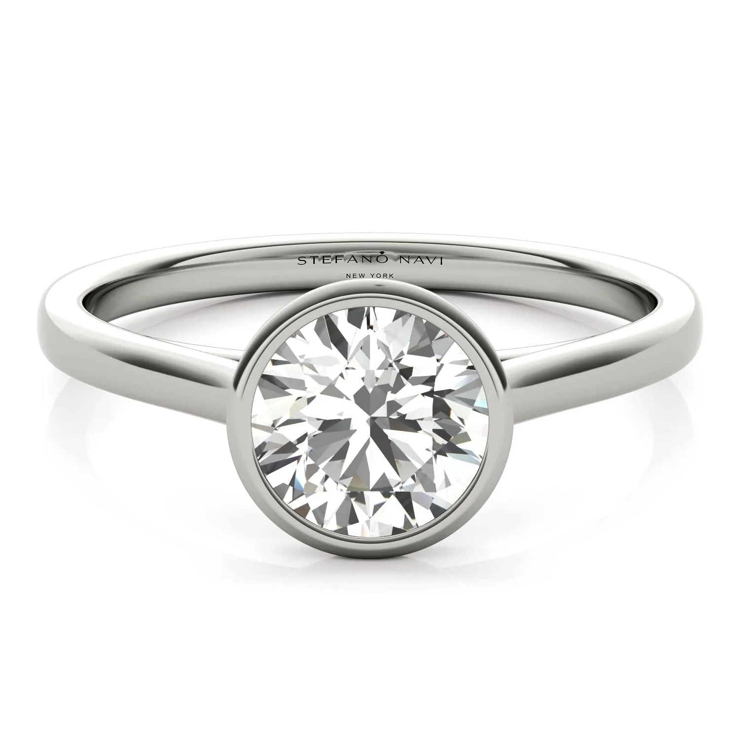 Lucia Bezel-Set Engagement Ring