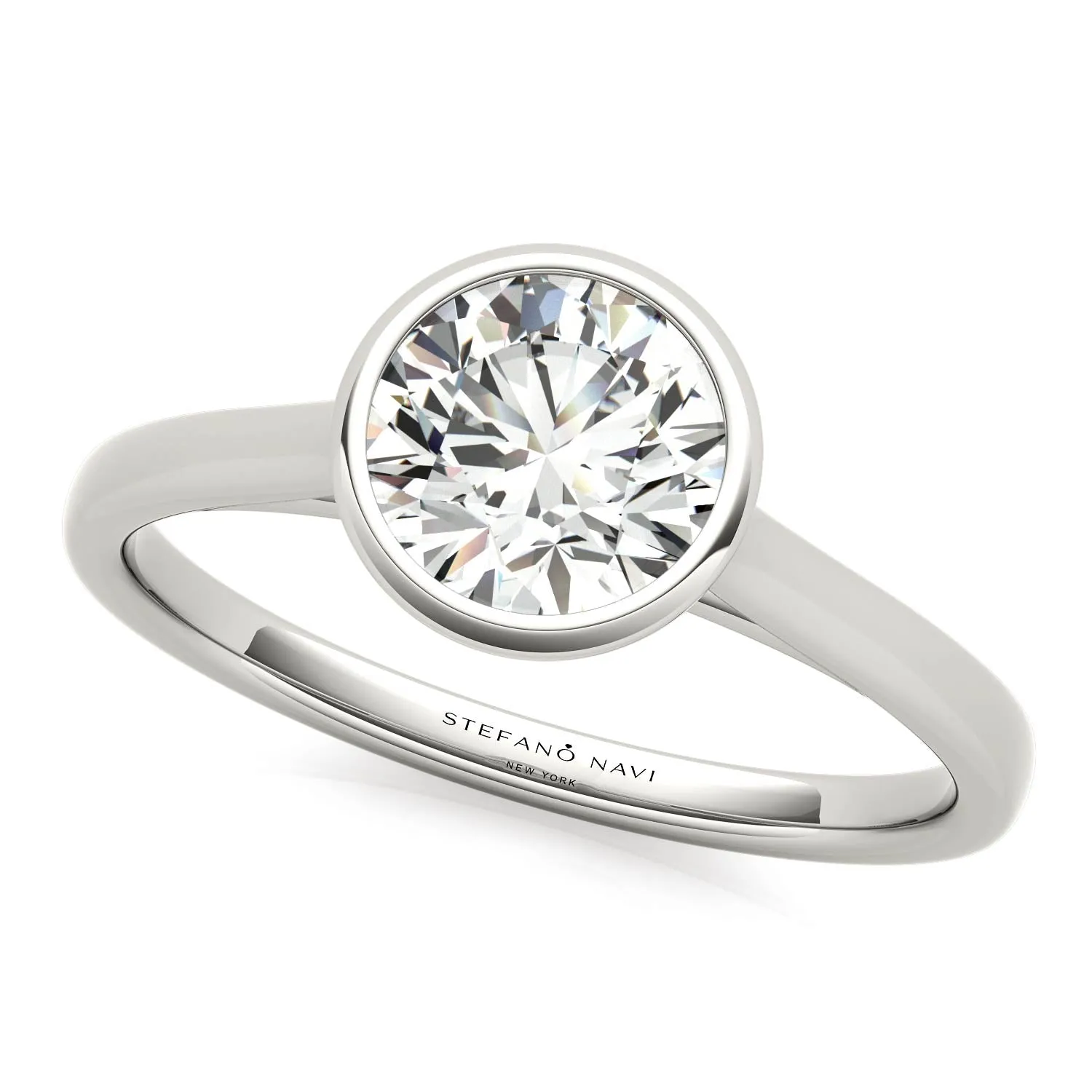 Lucia Bezel-Set Engagement Ring